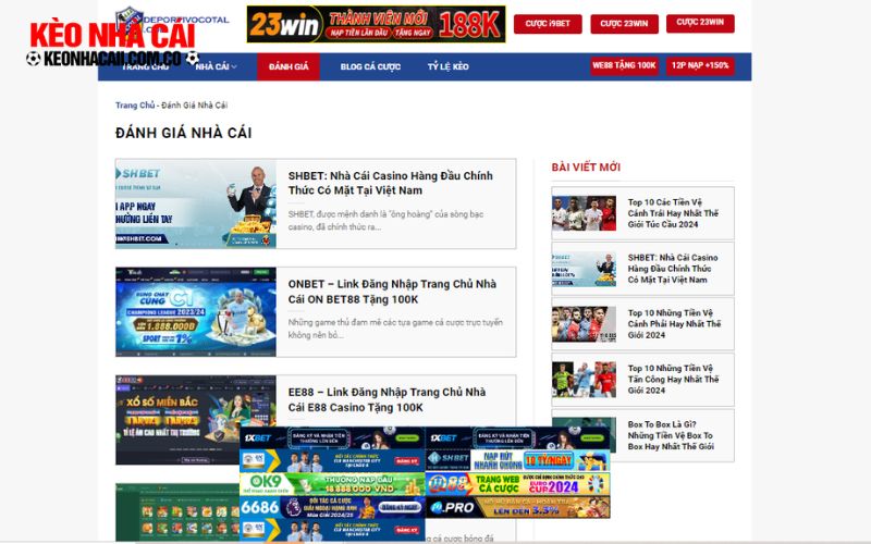 DEPORTIVOCOTAL.COM 2 Đánh Giá Chi Tiết Các Nhà Cái Cá Độ Thể Thao